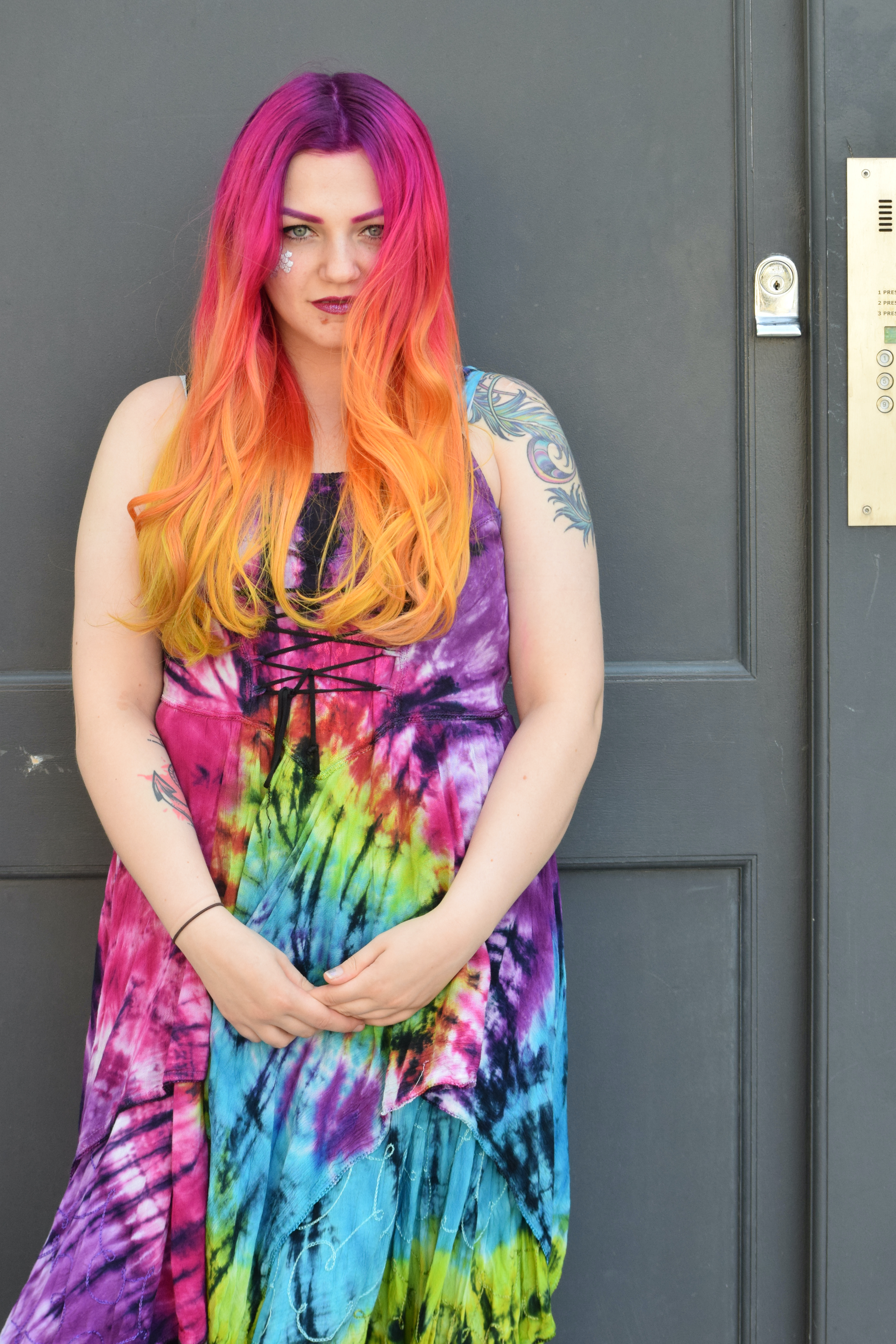colour hairstyle photoshoot