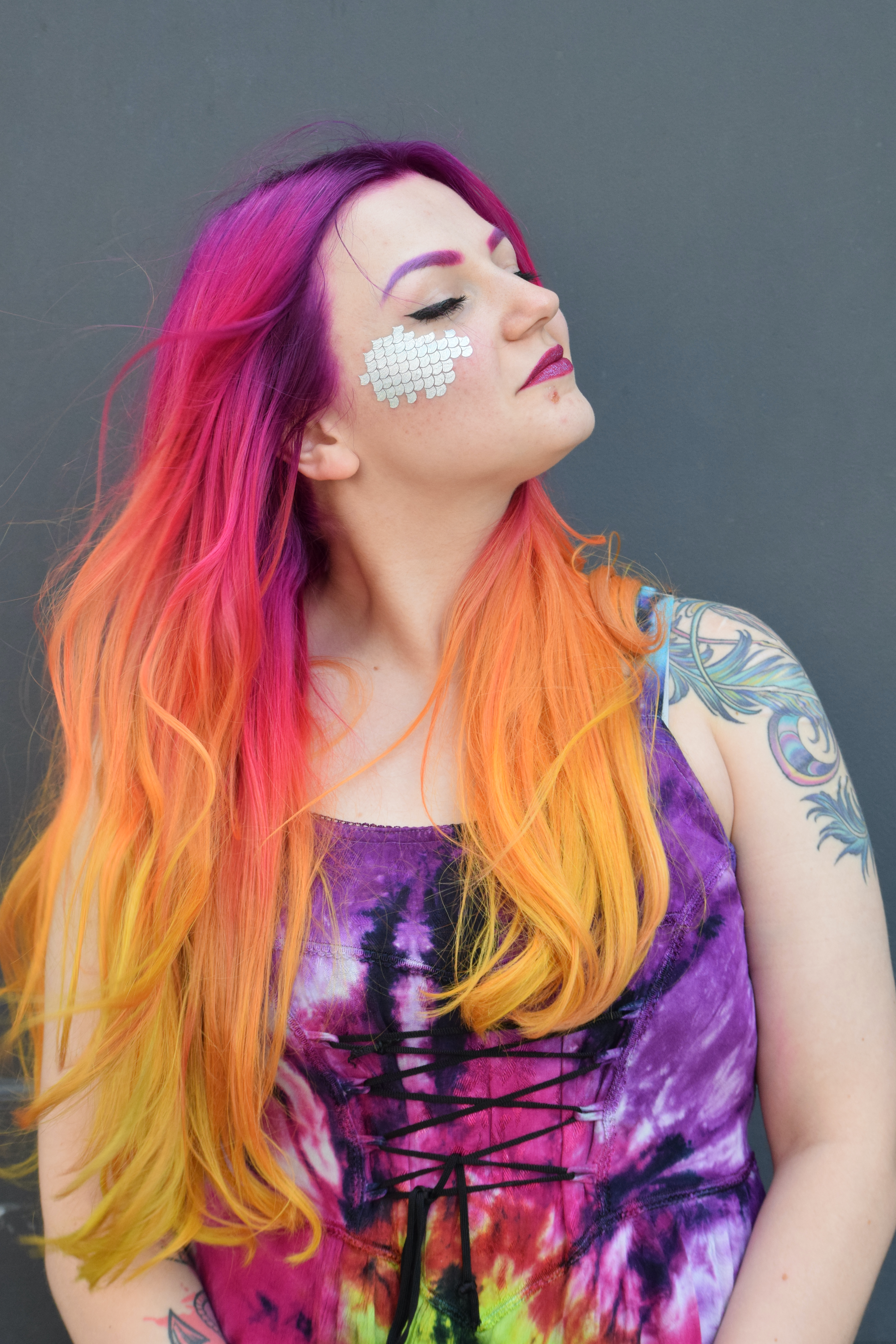 colour hairstyle photoshoot